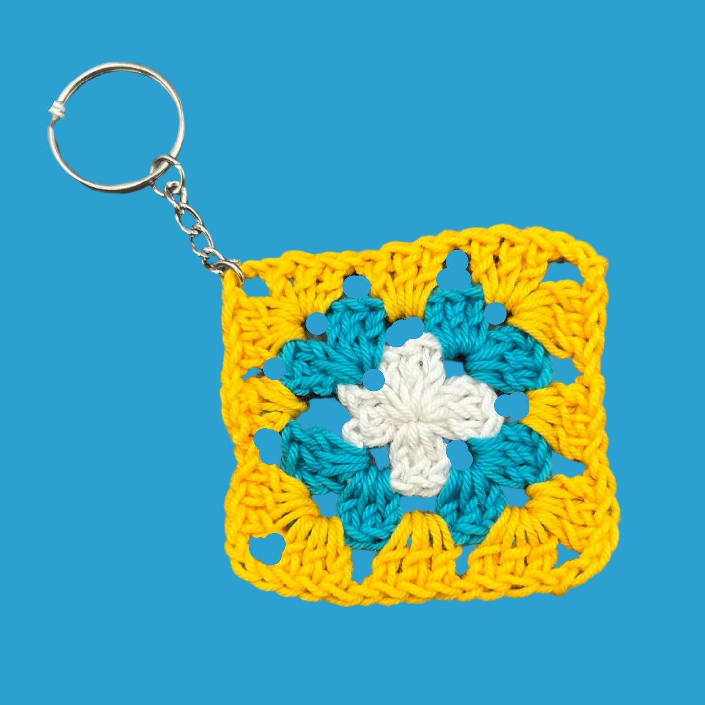 Granny Square Keychain