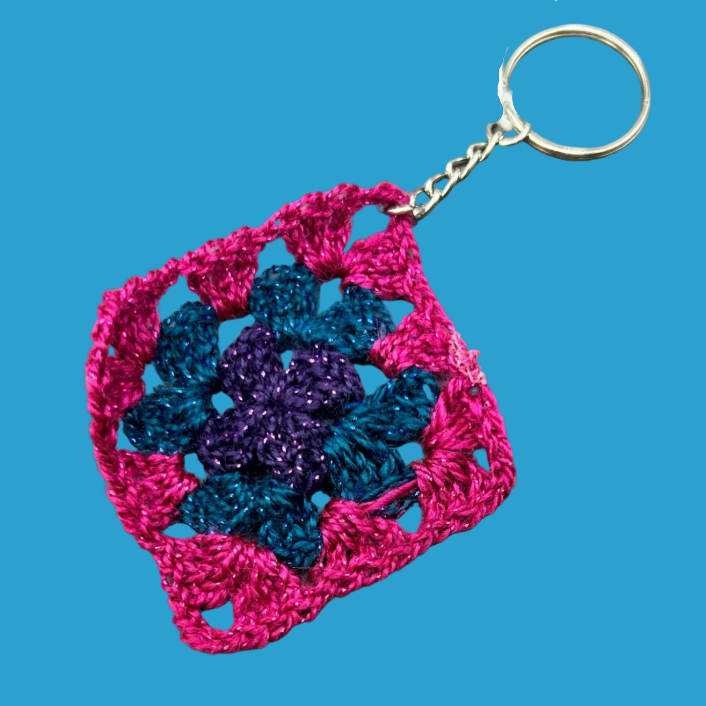 Granny Square Keychain