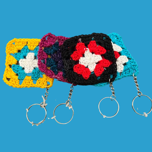 Granny Square Keychain
